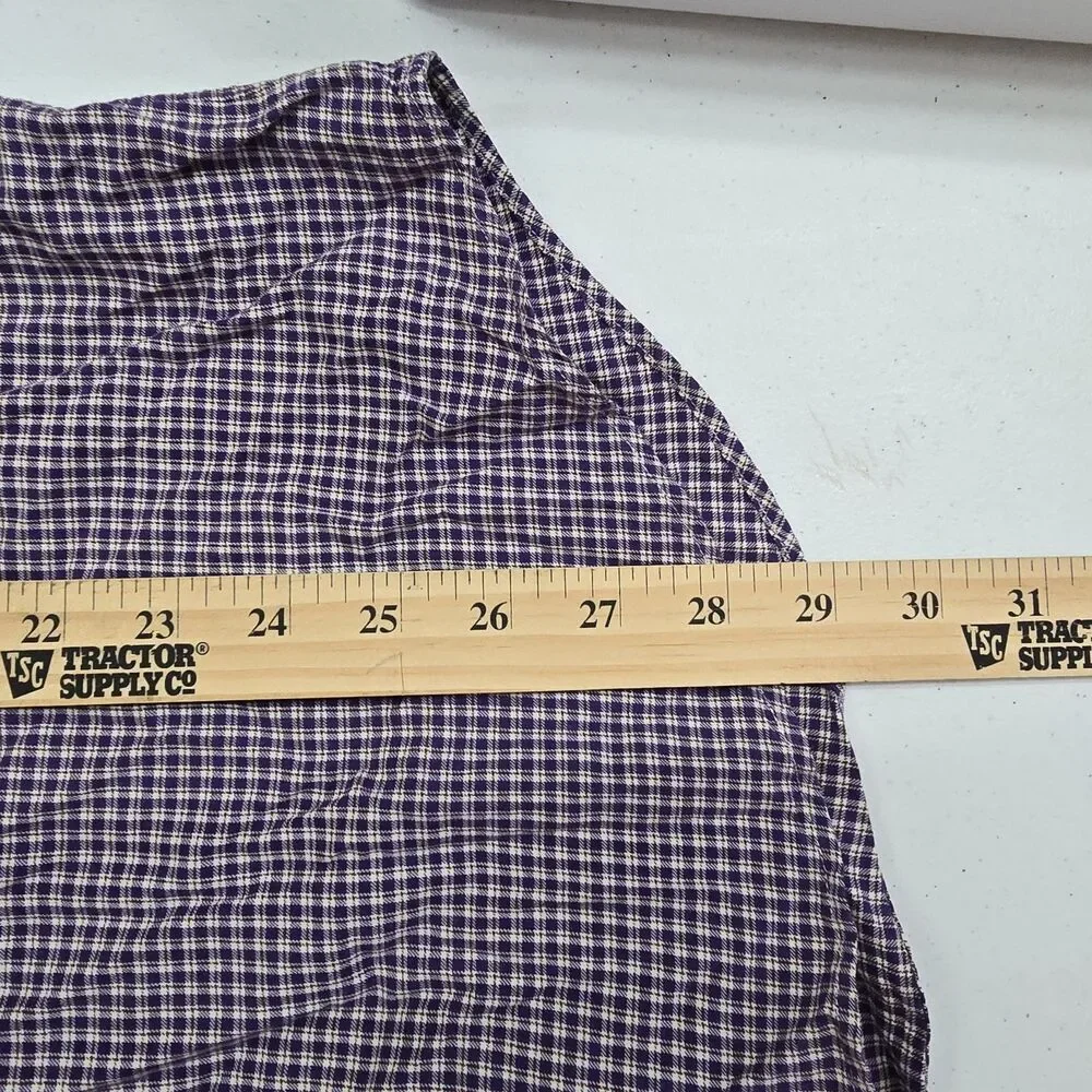 Ralph Lauren Classic Fit Shirt Men's XXL Purple Plaid Preppy Work Dad City